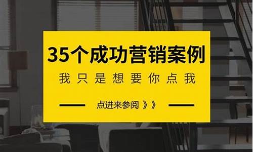 35个成功的市场营销策划案例_35个成功的市场营销策划案例分析